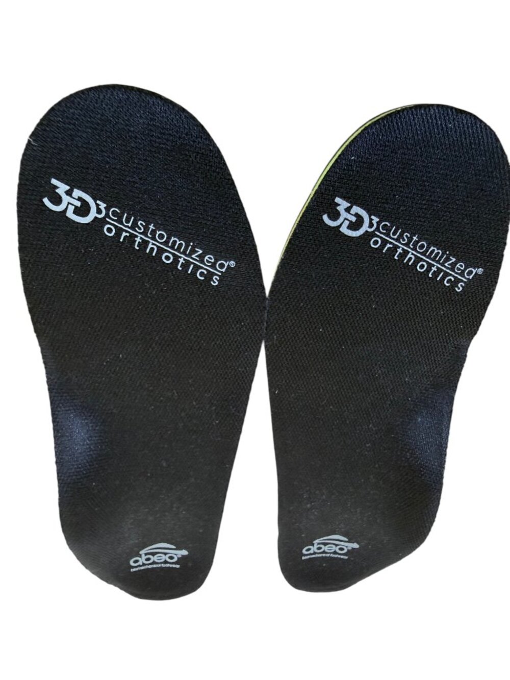 ABEO Orthotic Insoles Pair Arch Support Shoe Inserts Posted Heel (W 6.5)